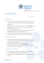 Factsheet Demenz